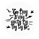Quote "get busy living or get busy dying" tattoo design idea