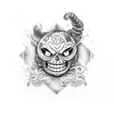 One piece tattoo design idea