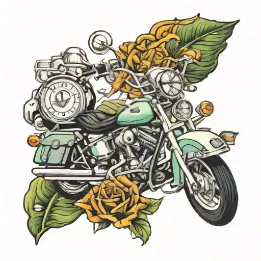 los angeles city route 66 tattoo design idea