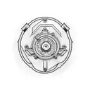 Mechanic tools tattoo design idea