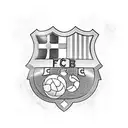 Fc Barcelona hooligans camp nou tattoo design idea