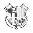 Fc Barcelona hooligans camp nou tattoo design idea