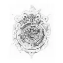 clockwork  kingdom hearts tattoo design idea