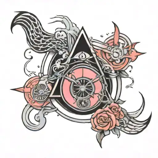 Pink Floyd time tattoo design idea