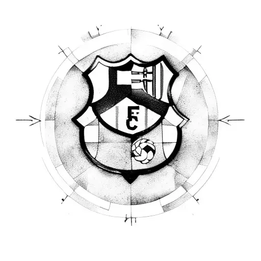 FC Barcelona tattoo design idea