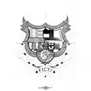 FC Barcelona tattoo design idea