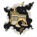 Parthenon  tattoo design idea