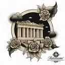 Parthenon  tattoo design idea