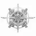 warrior shield celtic knot tattoo design idea
