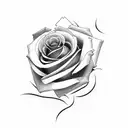 roses with the words isabelle tattoo design idea