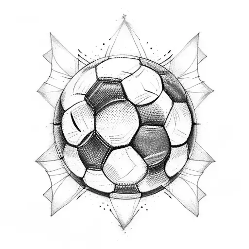 soccer tattoo design idea