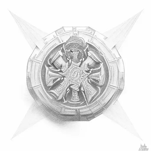 the die is cast tattoo design idea