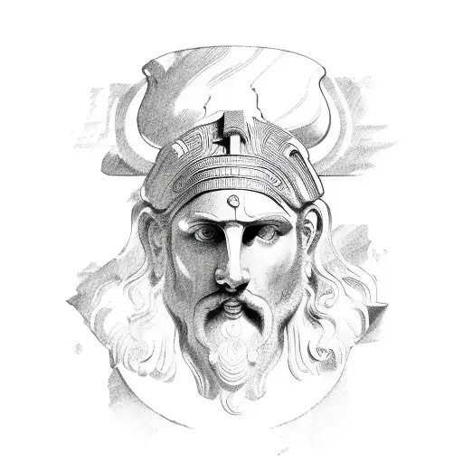 Ancient Greece tattoo design idea