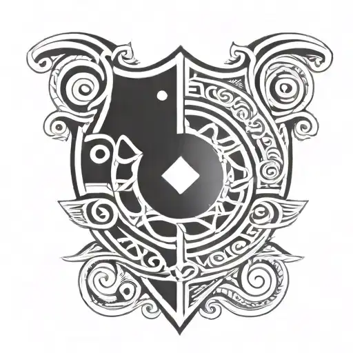 zulu african shield with celtic knot design combining elements tattoo design idea