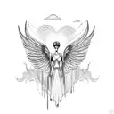 Gabriel Angel tattoo design idea