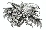 eagle claw tattoo design idea