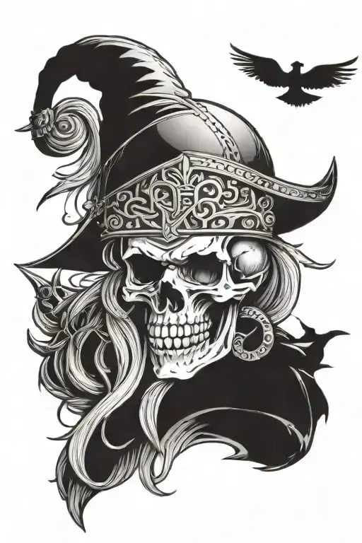 skull and Viking themed tattoo design tattoo design idea