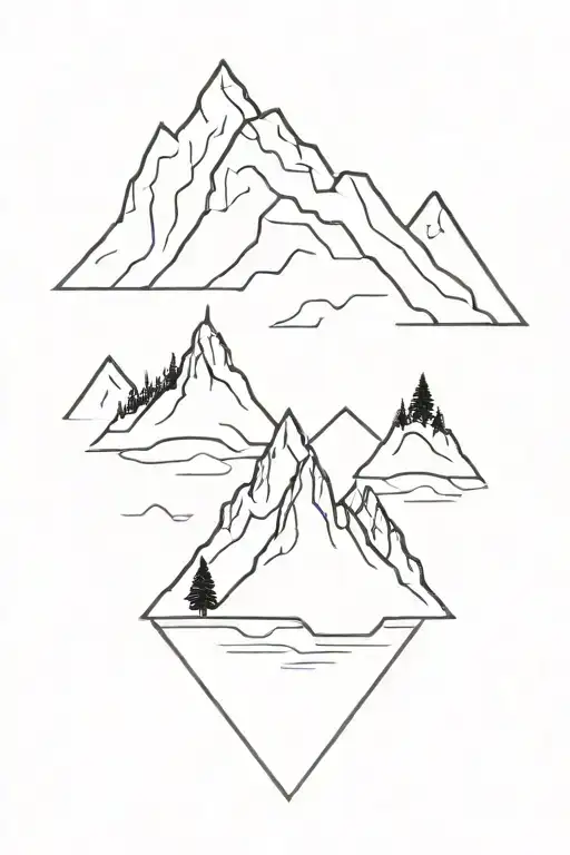 Twin Peaks tattoo design idea