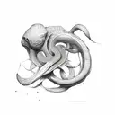 dower uterus tattoo design idea