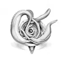 dower uterus tattoo design idea