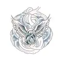 uterus tattoo design idea