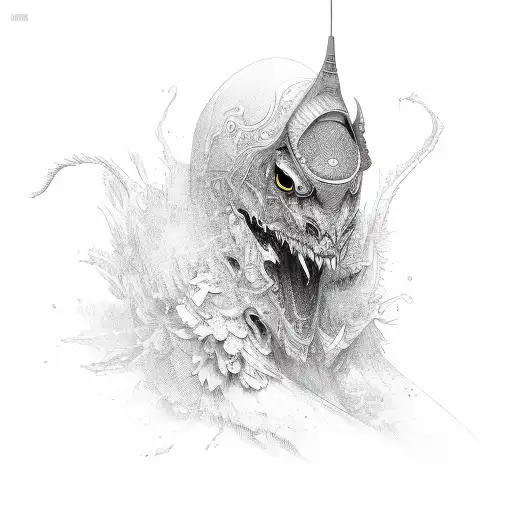 Wing tattoo design idea