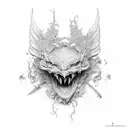 Wing tattoo design idea