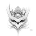 Wing tattoo design idea