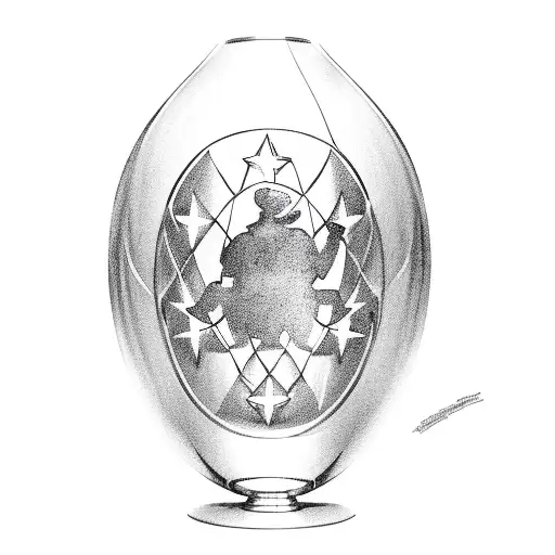 manchester city champions league trophy tattoo design idea