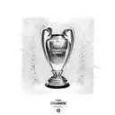 champions league trophy tattoo design idea