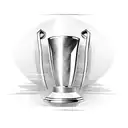 champions league trophy tattoo design idea