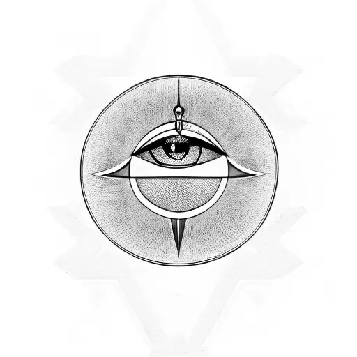 egyptian ankh eye of horus eye of Ra tattoo design idea