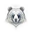 a bear chest tattoo piece tattoo design idea