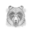 a bear chest tattoo piece tattoo design idea