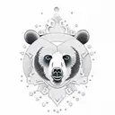 a bear chest tattoo piece tattoo design idea