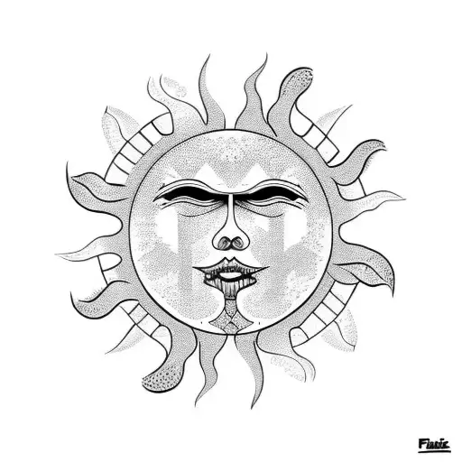 sun lucas patricio tattoo design idea