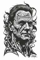 serial killer (Michael myers) tattoo design idea