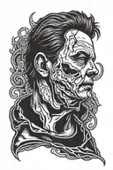serial killer (Michael myers) tattoo design idea