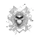 techno music lover tattoo design idea