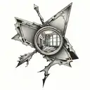 broken mirror tattoo design idea