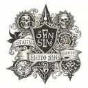 The seven Deadly sins in Latin text tattoo design idea