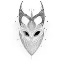 african mask  tattoo design idea