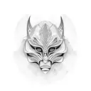 african mask  tattoo design idea