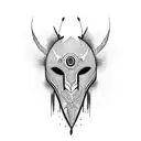 african mask  tattoo design idea