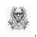 the word "Always" in Harry Potter style  tattoo design idea