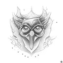 the word "Always" in Harry Potter style  tattoo design idea