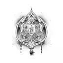 the word "Always" in Harry Potter style  tattoo design idea