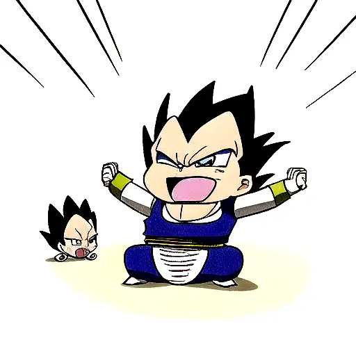 Vegeta do mau tattoo design idea