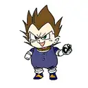 Vegeta do mau tattoo design idea
