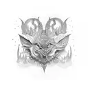 Wallpaper tattoo design idea